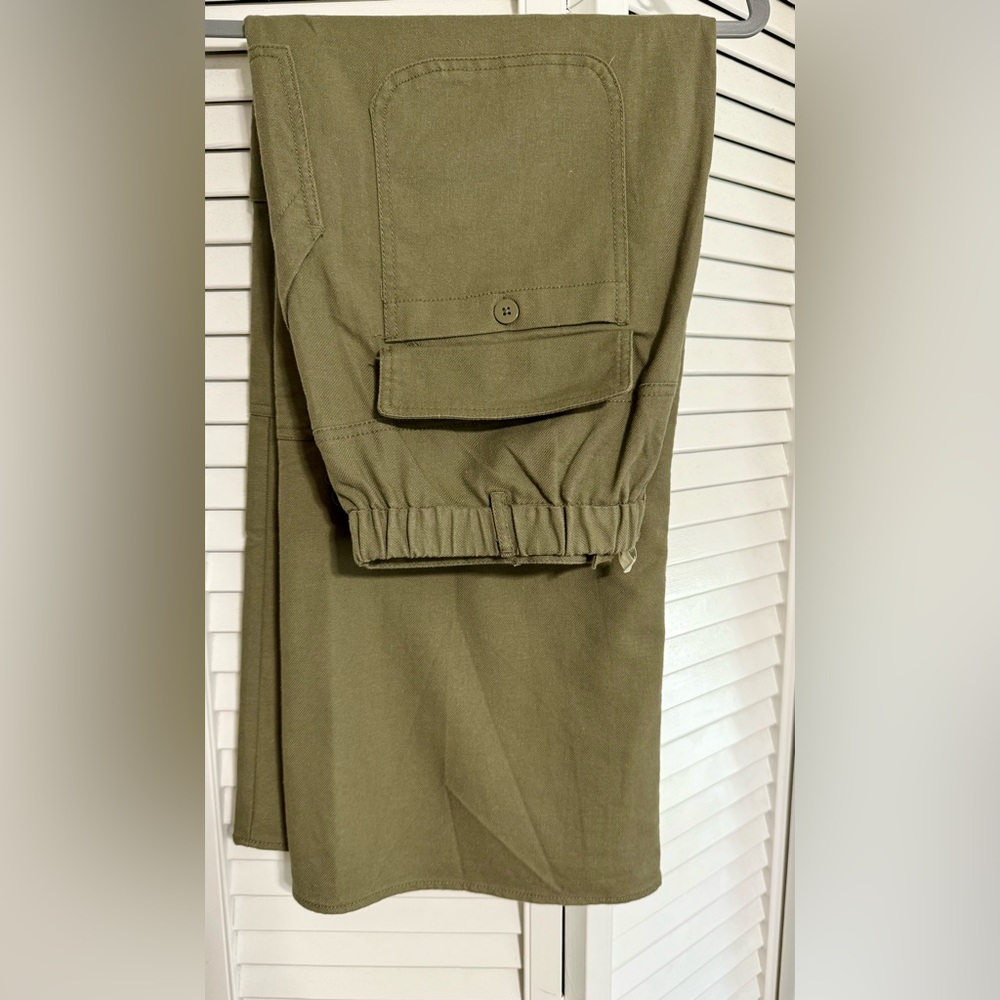 Max Studio Khaki Utility Maxi Skirt